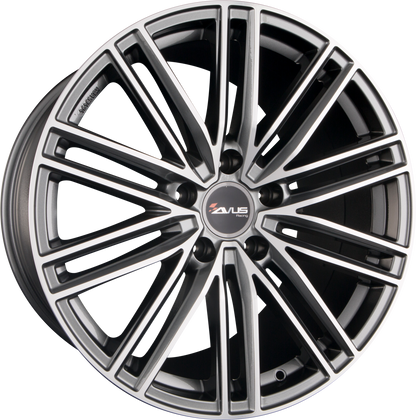 Avus Racing AC-M08 Anthracite Polished Alufelge 9x20 Zoll ET25 LK 5x112 ML66.6 – Bild 2
