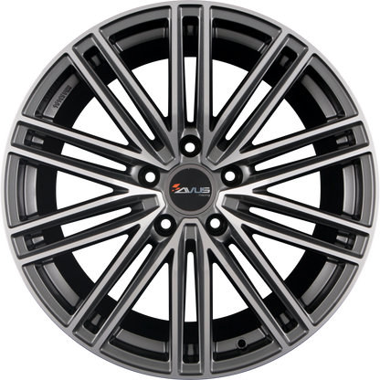Avus Racing AC-M08 Anthracite Polished Alufelge 9x20 Zoll ET40 LK 5x112 ML66.6