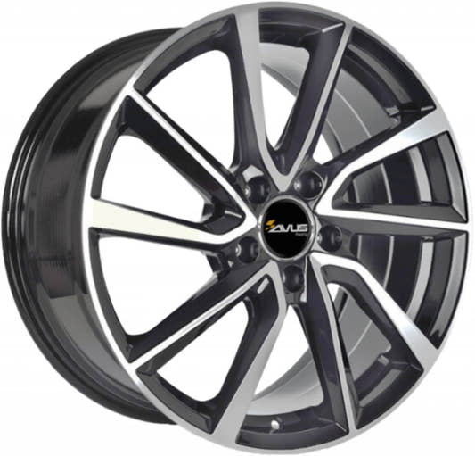 Avus Racing AC-518 matt anthracite polished Alufelge 7.5x20 Zoll ET44 LK 5x112 ML57.1