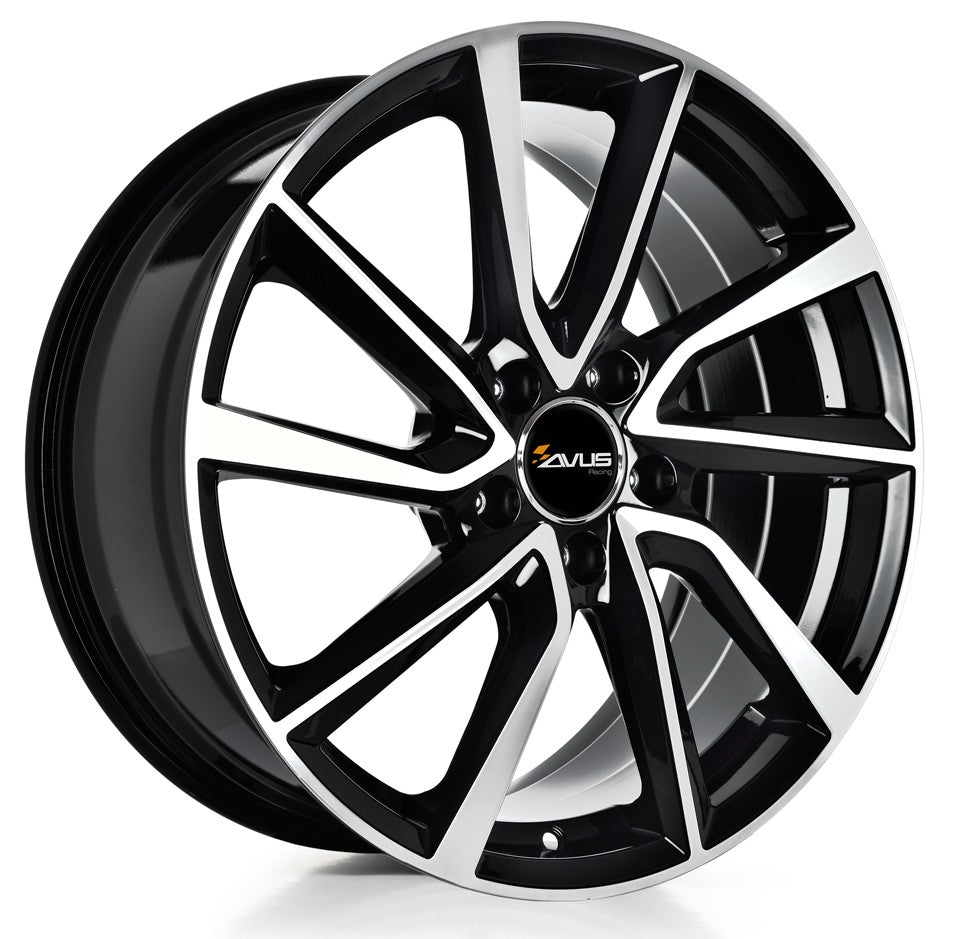 Avus Racing AC-518 black polished Alufelge 7.5x20 Zoll ET44 LK 5x112 ML57.1