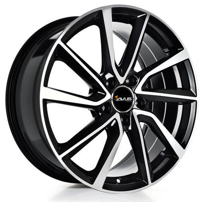 Avus Racing AC-518 black polished Alufelge 9x20 Zoll ET45 LK 5x120 ML72.6