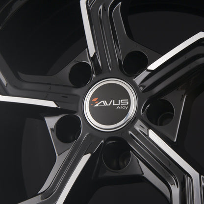 Avus Racing AF20 Black Polished Alufelge 8.5x19 Zoll ET48 LK 5x112 ML57.1 – Bild 4