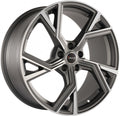 Avus Racing AF20 matt anthracite polished Alufelge 8x18 Zoll ET28 LK 5x112 ML66.6