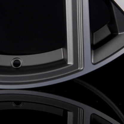 Avus Racing AF20 Matt Anthracite Polished Alufelge 8.5x20 Zoll ET32 LK 5x112 ML66.6 – Bild 4