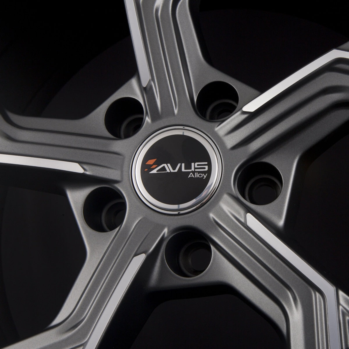 Avus Racing AF20 Matt Anthracite Polished Alufelge 8.5x20 Zoll ET32 LK 5x112 ML66.6 – Bild 5