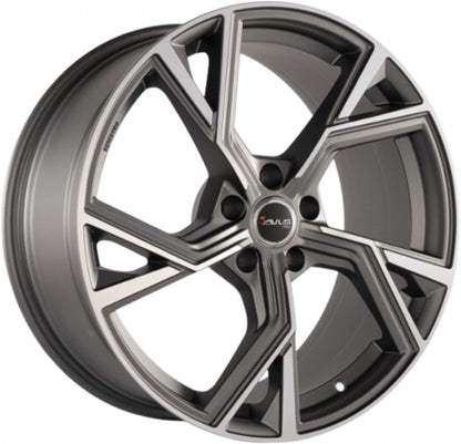 Avus Racing AF20 matt anthracite polished Alufelge 9x20 Zoll ET25 LK 5x112 ML66.6