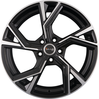 Avus Racing AF20 Black Polished Alufelge 9.5x21 Zoll ET25 LK 5x112 ML66.6