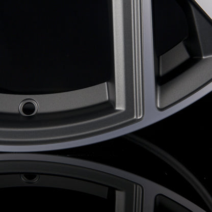 Avus Racing AF20 Matt Anthracite Polished Alufelge 9.5x21 Zoll ET25 LK 5x112 ML66.6 – Bild 4