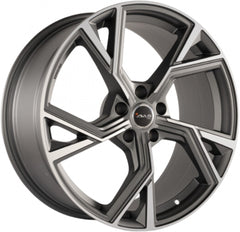 Avus Racing AF20 matt anthracite polished Alufelge 9.5x21 Zoll ET20 LK 5x112 ML66.6