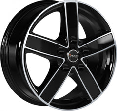 Avus Racing AC-V51 black polished Alufelge 6.5x16 Zoll ET50 LK 5x112 ML66.6