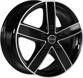 Avus Racing AC-V51 black polished Alufelge 6.5x16 Zoll ET62 LK 5x130 ML89.1