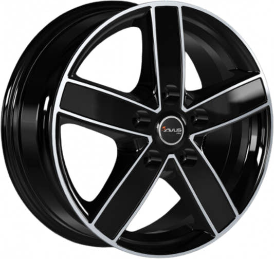 Avus Racing AC-V51 black polished Alufelge 6.5x16 Zoll ET45 LK 5x120 ML65.1