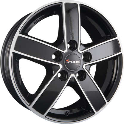 Avus Racing AC-V51 Black Polished Alufelge 7x17 Zoll ET62 LK 5x130 ML78.1 – Bild 2