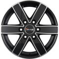 Avus Racing AC-V61 Black Polished Alufelge 7.5x17 Zoll ET25 LK 6x139.7 ML106.1