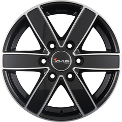 Avus Racing AC-V61 Black Polished Alufelge 7.5x17 Zoll ET25 LK 6x139.7 ML106.1