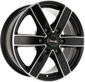 Avus Racing AC-V61 black polished Alufelge 7.5x17 Zoll ET38 LK 6x139.7 ML67.1