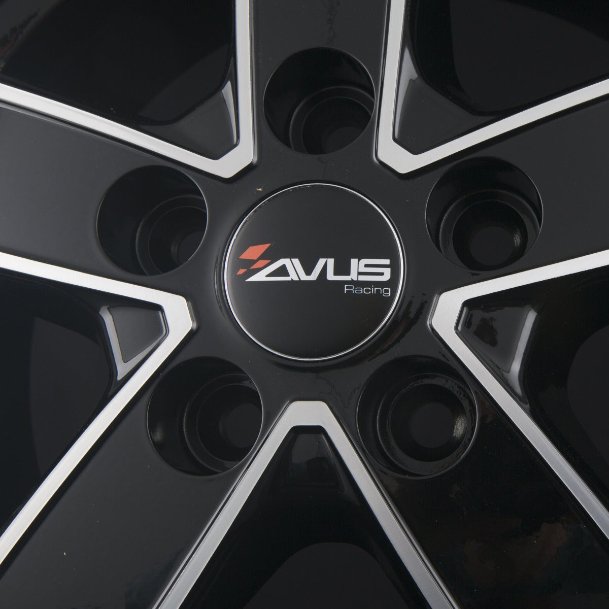 Avus Racing AC-V51 Black Polished Alufelge 7.5x18 Zoll ET38 LK 5x114.3 ML66.1 – Bild 3