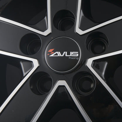 Avus Racing AC-V51 Black Polished Alufelge 7.5x18 Zoll ET50 LK 5x120 ML65.1 – Bild 3