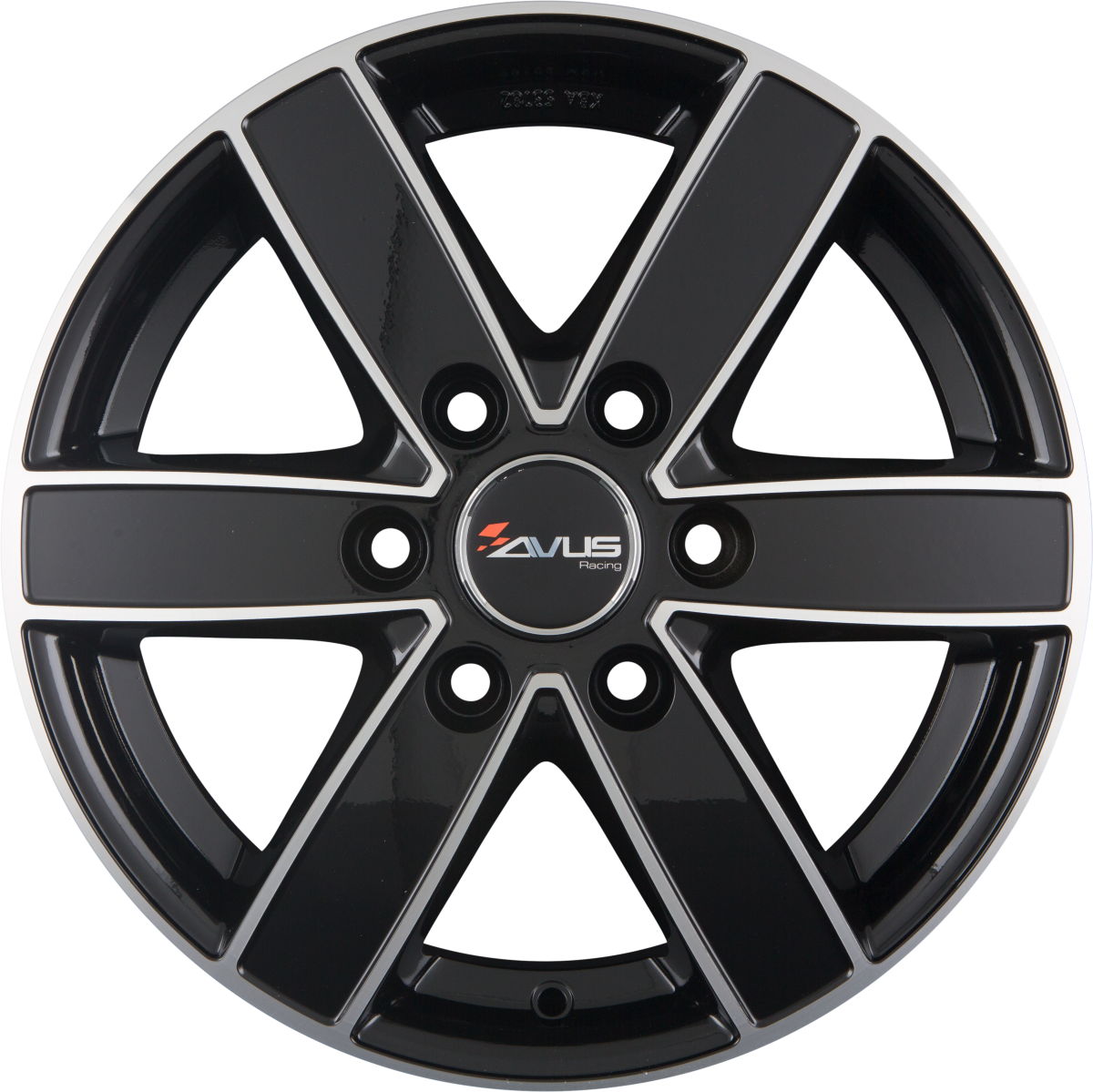Avus Racing AC-V61 Black Polished Alufelge 8x18 Zoll ET45 LK 6x114.3 ML66.1