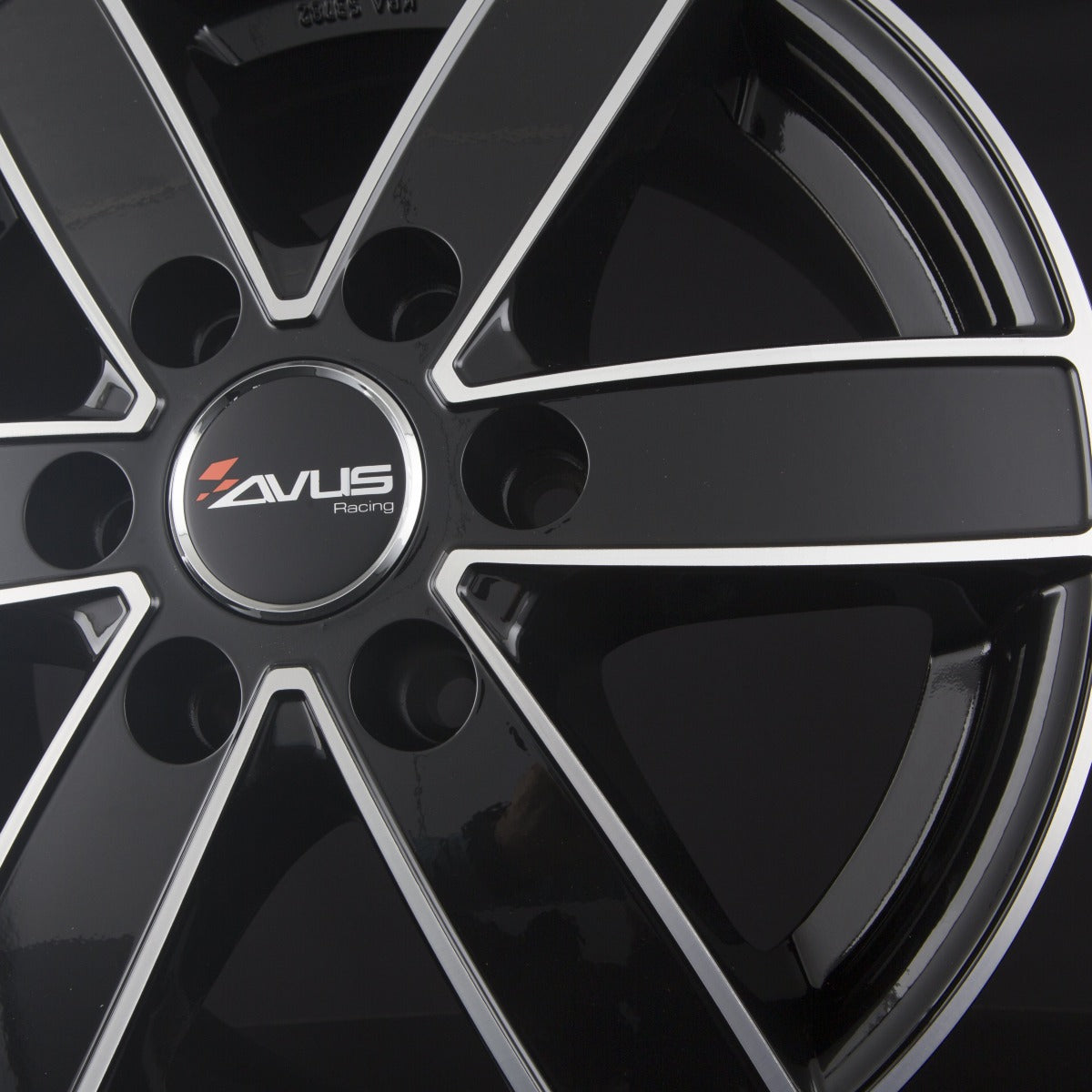 Avus Racing AC-V61 Black Polished Alufelge 8x18 Zoll ET45 LK 6x114.3 ML66.1 – Bild 4
