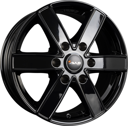 Avus Racing AC-V61 Black Alufelge 7.5x17 Zoll ET55 LK 6x139.7 ML93.1 – Bild 2