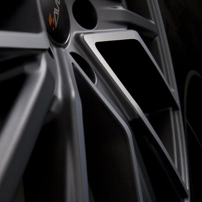 Avus Racing AF18 Matt Anthracite Polished Alufelge 8.5x21 Zoll ET40 LK 5x112 ML57.1 – Bild 4