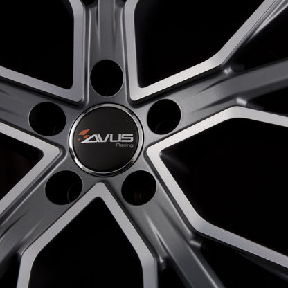 Avus Racing AF18 Matt Anthracite Polished Alufelge 8.5x21 Zoll ET40 LK 5x112 ML57.1 – Bild 5