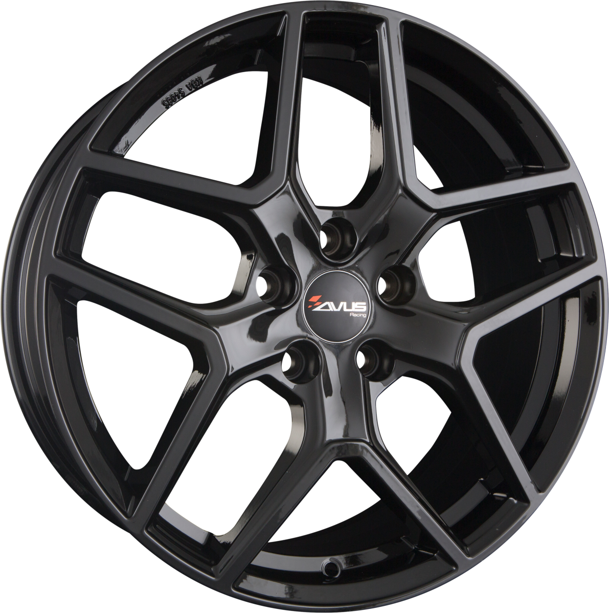 Avus Racing AC-519 Black Alufelge 7.5x18 Zoll ET45 LK 5x108 ML73.1 – Bild 2