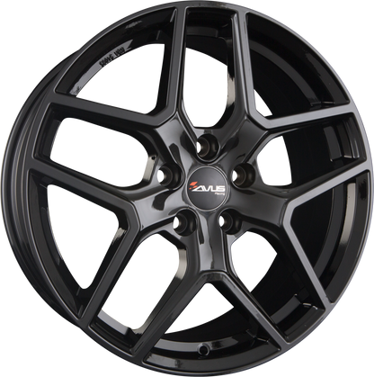 Avus Racing AC-519 Black Alufelge 7.5x18 Zoll ET45 LK 5x108 ML73.1 – Bild 2