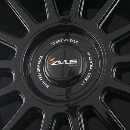Avus Racing AC-M09 Black Alufelge 8.5x19 Zoll ET45 LK 5x108 ML72.6 – Bild 5