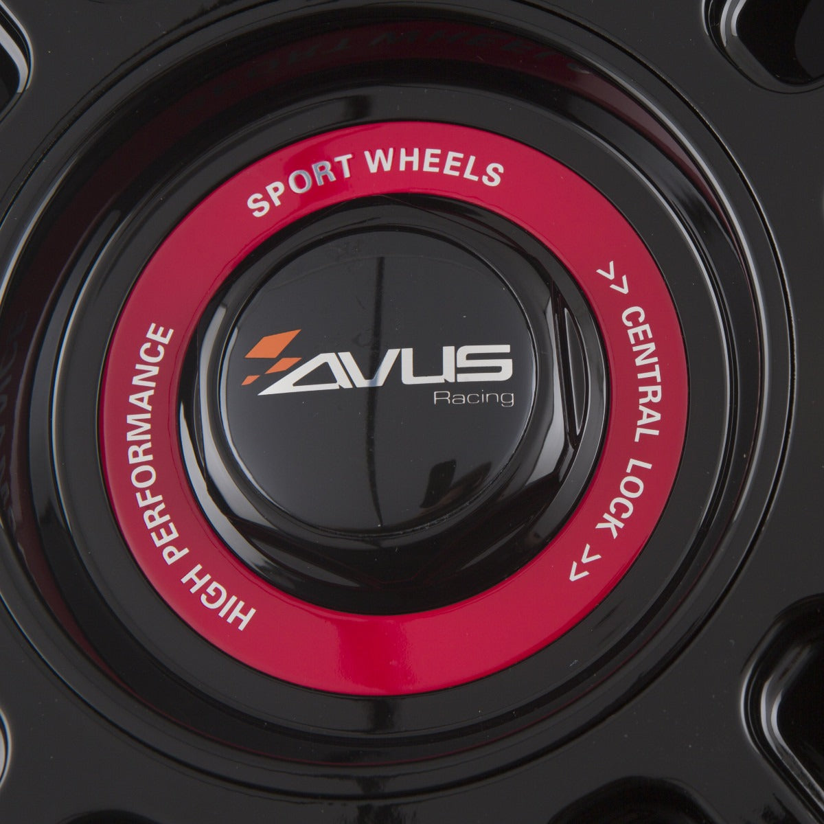 Avus Racing AC-M09 Black Cap Rosso Alufelge 8.5x19 Zoll ET45 LK 5x108 ML72.6 – Bild 5