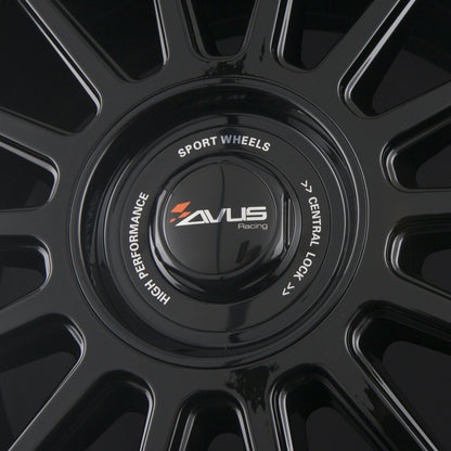 Avus Racing AC-M09 Black Alufelge 8x18 Zoll ET30 LK 5x112 ML72.6 – Bild 5