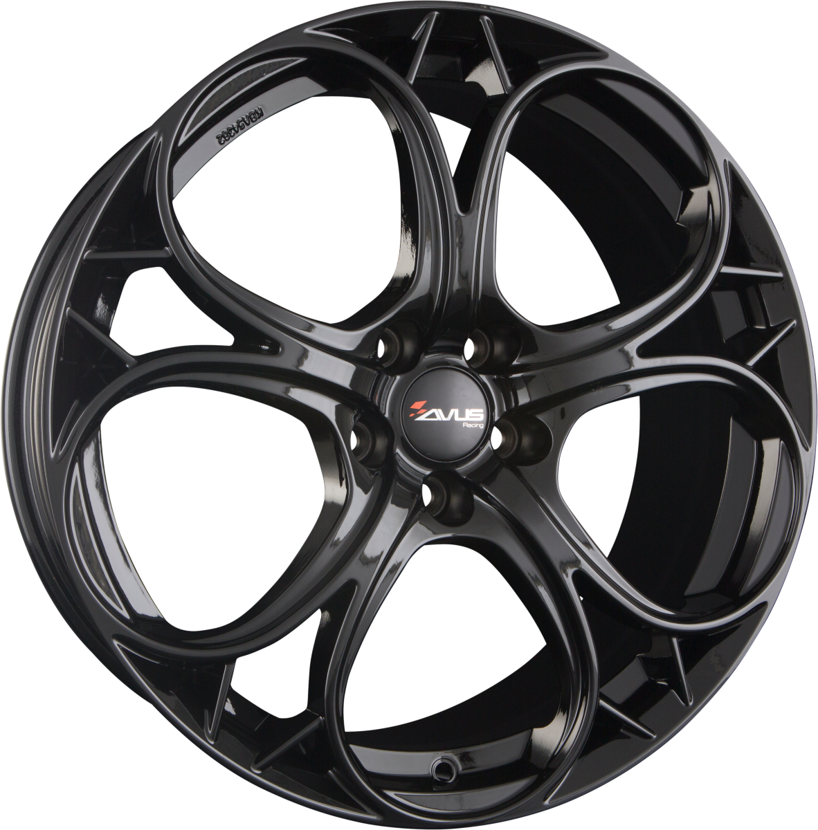 Avus Racing AC-520 Black Alufelge 7.5x17 Zoll ET30 LK 5x110 ML65.1 – Bild 2