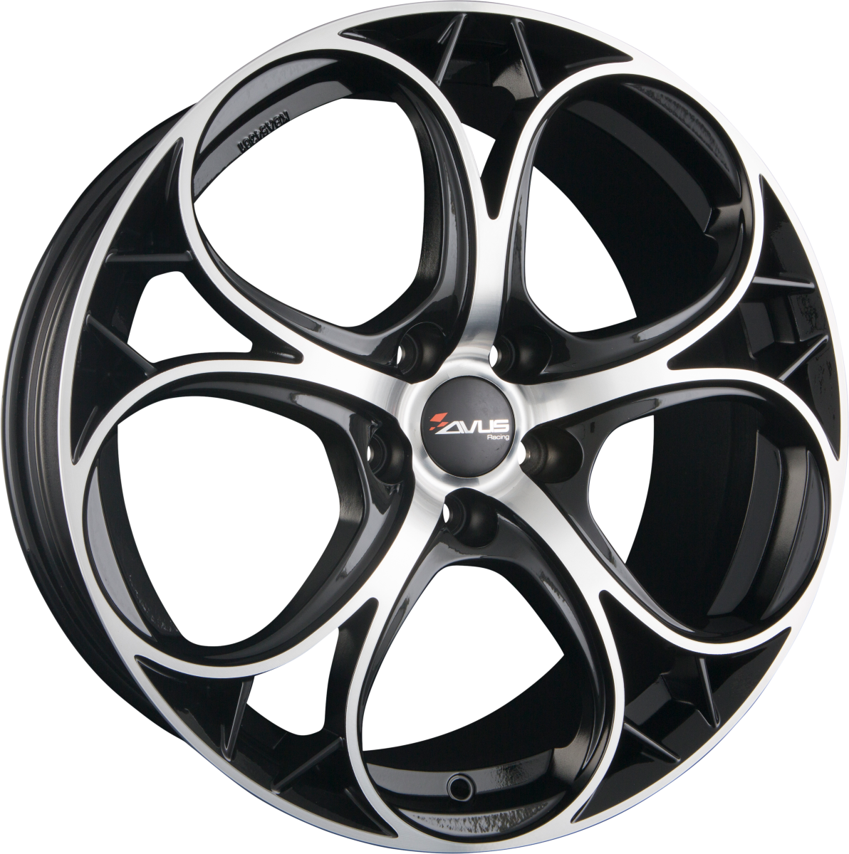Avus Racing AC-520 Black Polished Alufelge 8.5x20 Zoll ET31 LK 5x110 ML65.1 – Bild 2