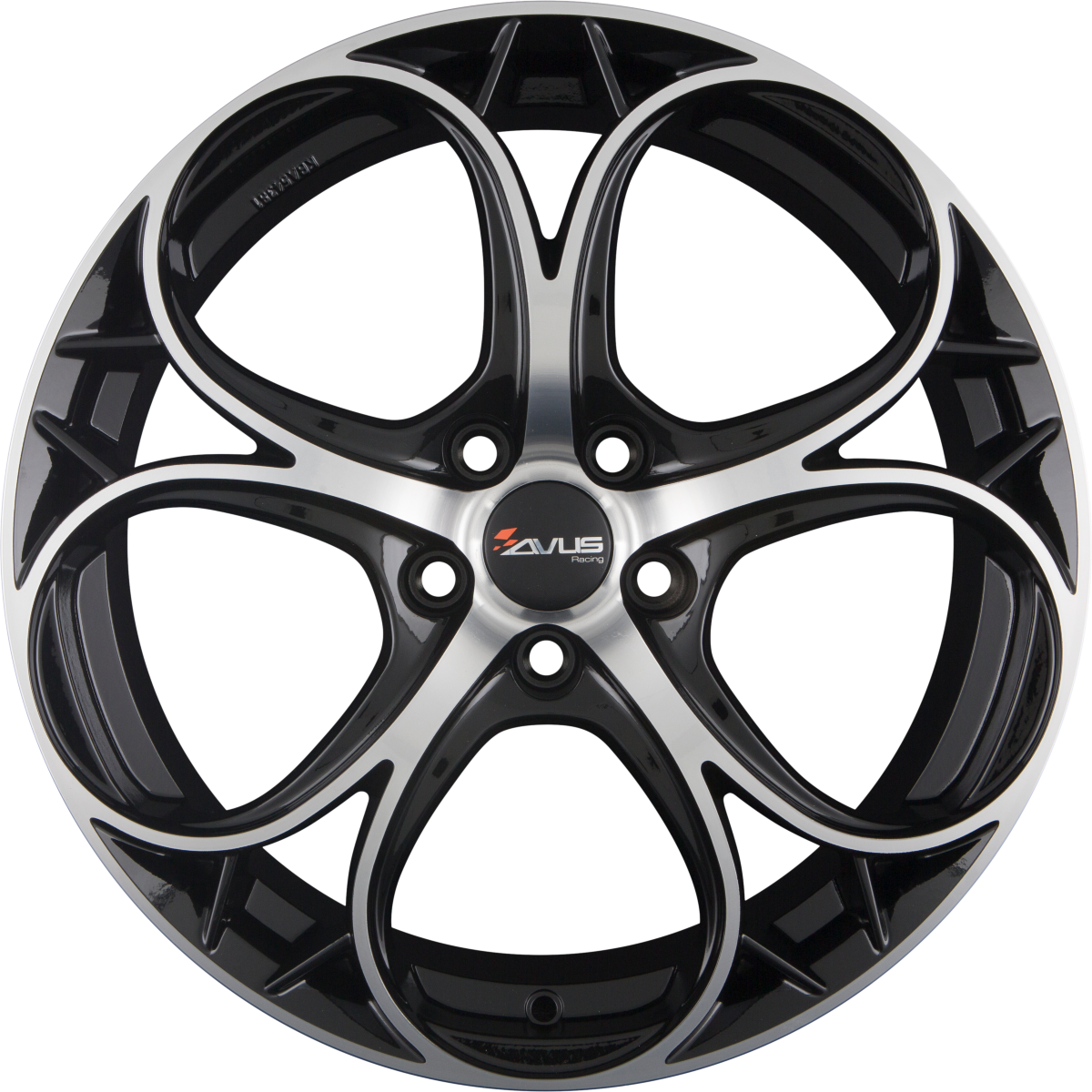 Avus Racing AC-520 Black Polished Alufelge 8x18 Zoll ET33 LK 5x110 ML65.1