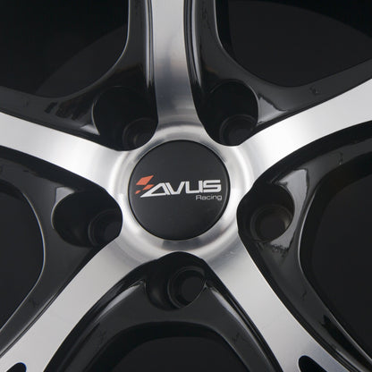 Avus Racing AC-520 Black Polished Alufelge 8x18 Zoll ET33 LK 5x110 ML65.1 – Bild 4