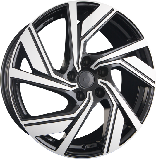 Avus Racing AC-521 Black Polished Alufelge 9x20 Zoll ET38 LK 5x112 ML66.6 – Bild 2