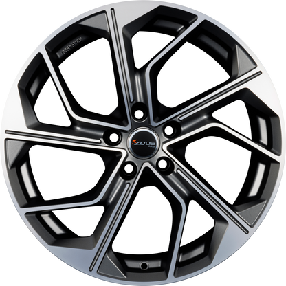 Avus Racing AC-522 Matt Anthracite Polished Alufelge 8.5x19 Zoll ET45 LK 5x112 ML57.1
