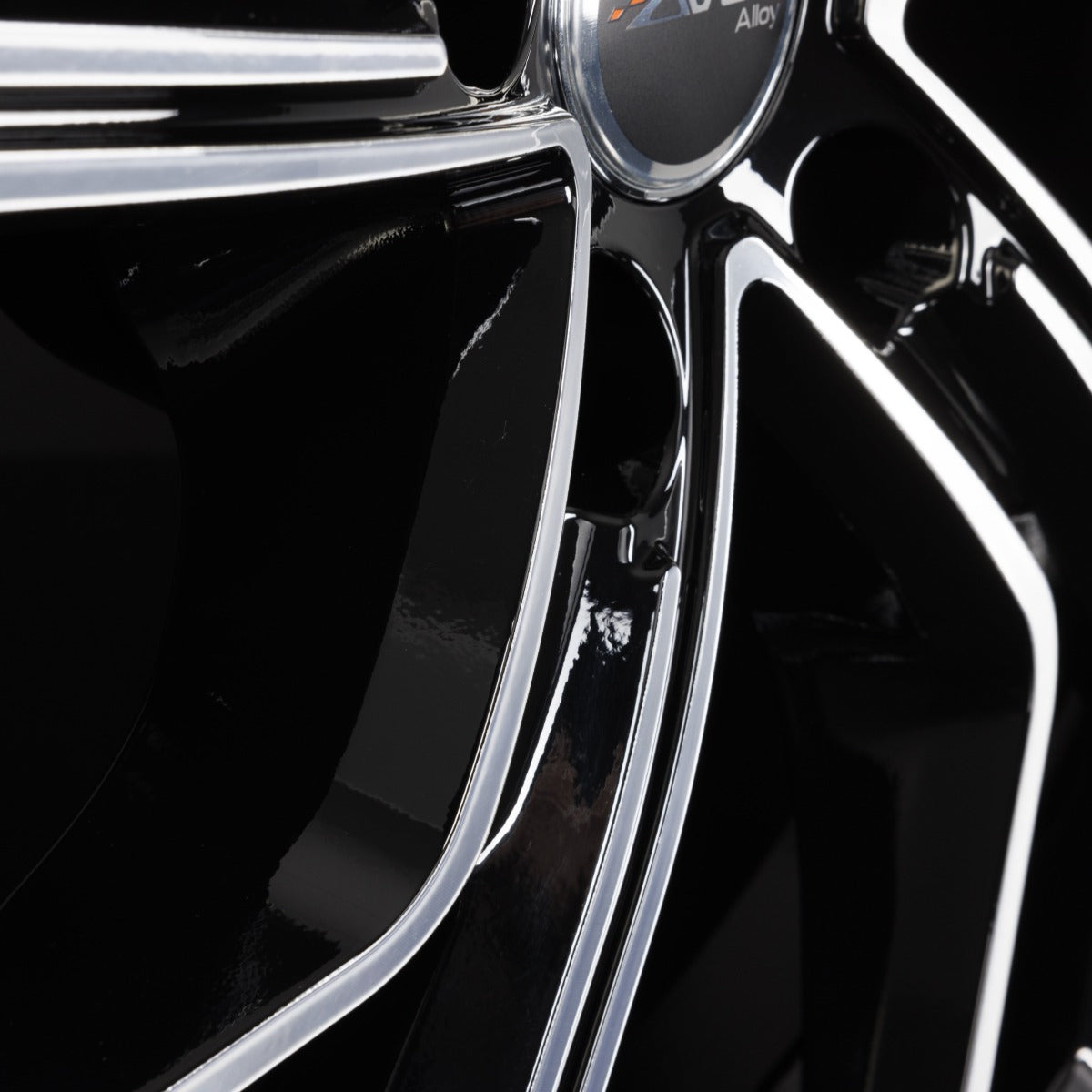 Avus Racing AC-522 Black Polished Alufelge 8.5x19 Zoll ET50 LK 5x120 ML65.1 – Bild 4