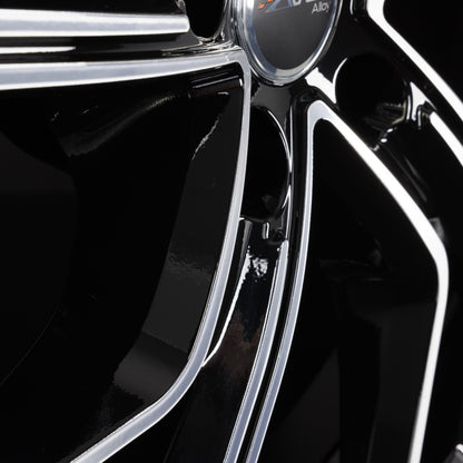Avus Racing AC-522 Black Polished Alufelge 8.5x19 Zoll ET50 LK 5x120 ML65.1 – Bild 4