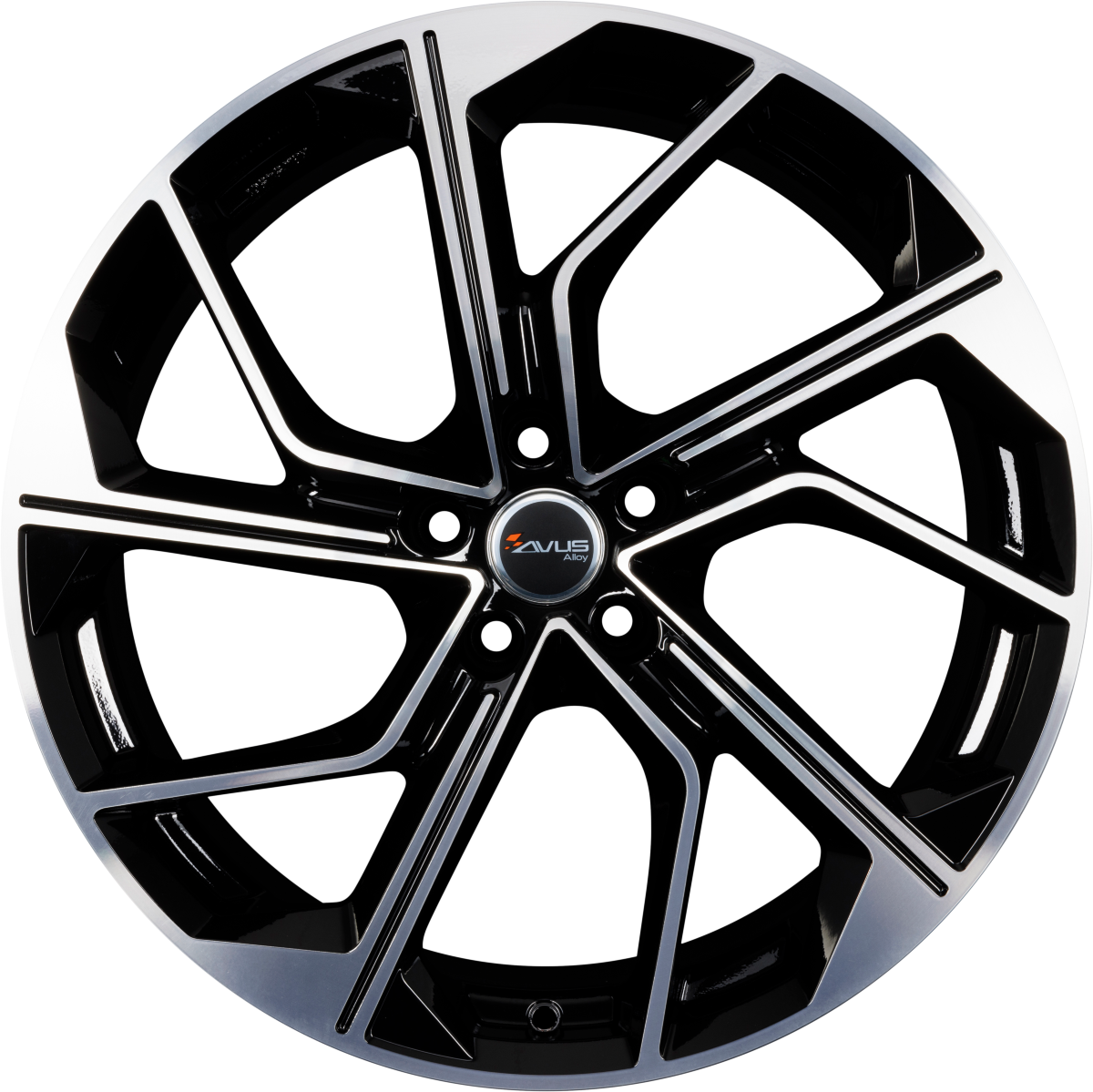 Avus Racing AC-522 Black Polished Alufelge 9x20 Zoll ET33 LK 5x112 ML66.6