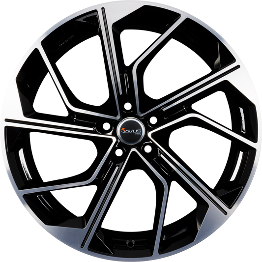 Avus Racing AC-522 Black Polished Alufelge 9x20 Zoll ET20 LK 5x112 ML66.6