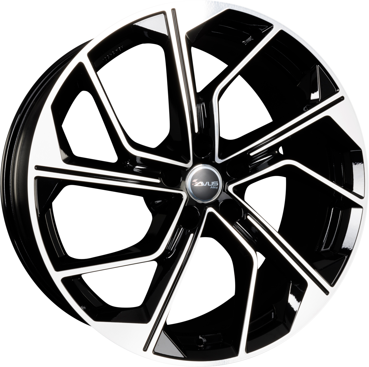 Avus Racing AC-522 Black Polished Alufelge 9x20 Zoll ET20 LK 5x112 ML66.6 – Bild 2