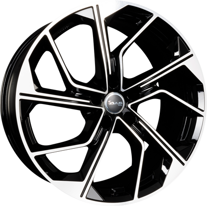 Avus Racing AC-522 Black Polished Alufelge 9x20 Zoll ET20 LK 5x112 ML66.6 – Bild 2