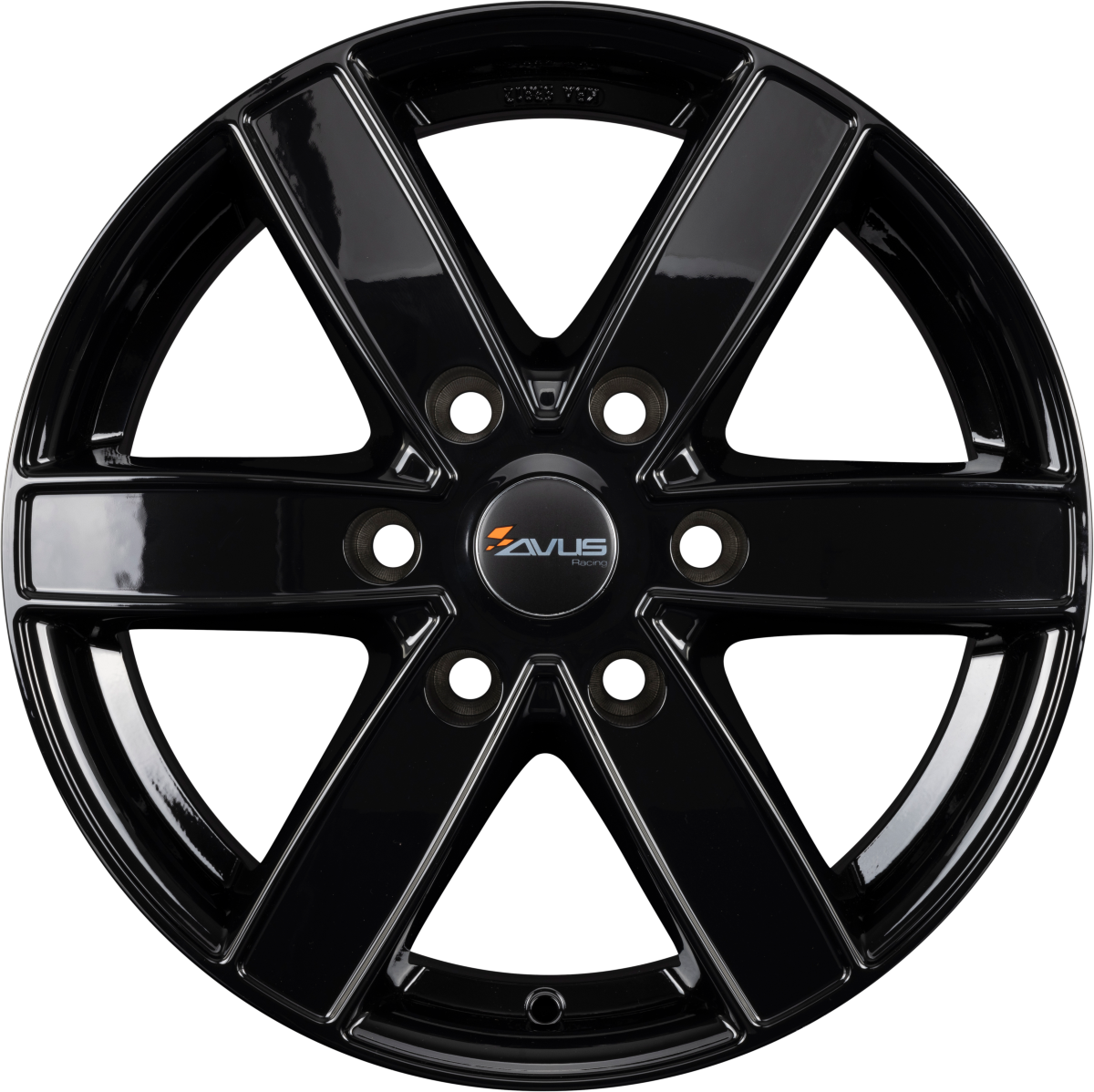Avus Racing AC-V61 Black Alufelge 6.5x16 Zoll ET50 LK 6x120 ML74.5