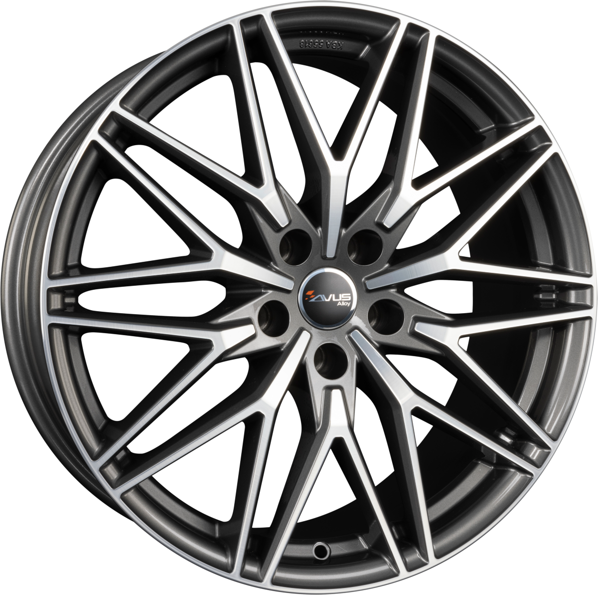 Avus Racing AC-MB6 Anthracite Polished Alufelge 8x19 Zoll ET50 LK 5x112 ML66.6 – Bild 2