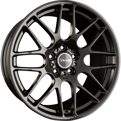 Avus Racing AC-MB4 Black Alufelge 9.5x19 Zoll ET17 LK 5x120 ML72.6 – Bild 2