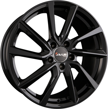 Avus Racing AC-518 Black Alufelge 8x19 Zoll ET48 LK 5x112 ML60.1 – Bild 2