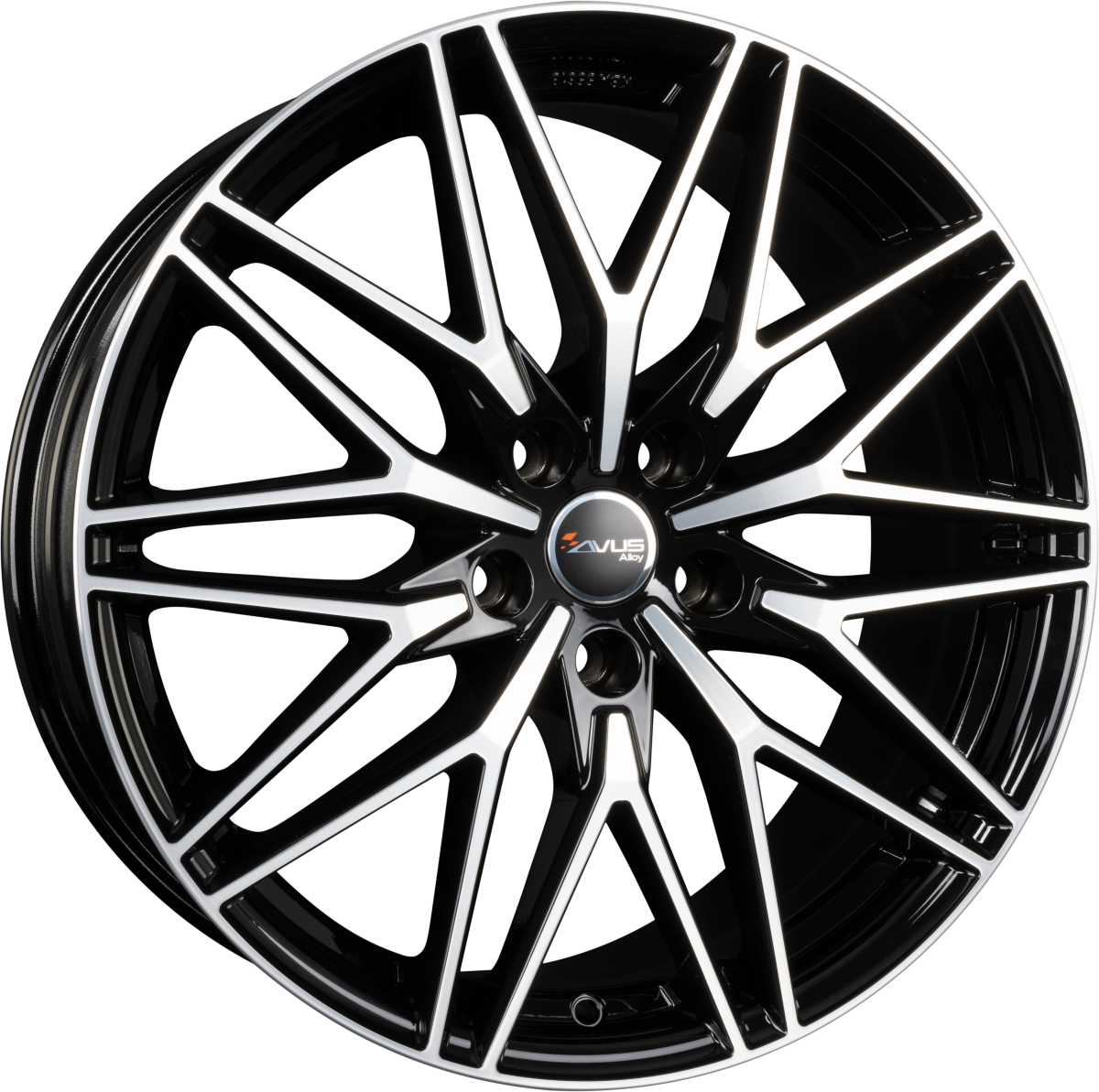 Avus Racing AC-MB6 Black Polished Alufelge 8.5x20 Zoll ET30 LK 5x112 ML66.6 – Bild 2
