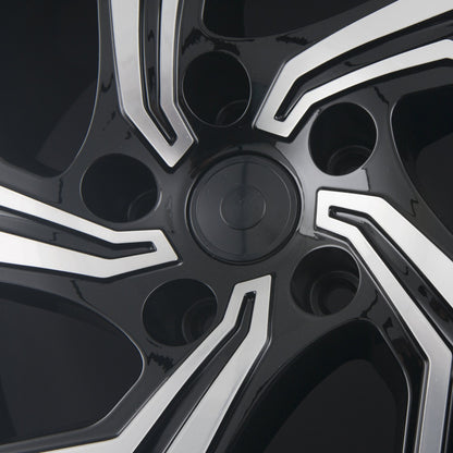 Avus Racing AC-521 Black Polished Alufelge 8.5x19 Zoll ET56 LK 5x108 ML63.4 – Bild 4